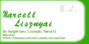 marcell lisznyai business card